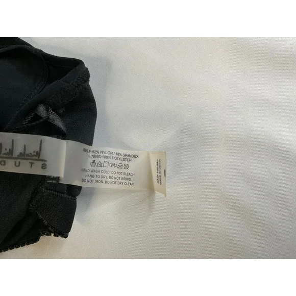 Nicole Miller Studio Black Racerback One Piece Swimsuit NMOP-124 Small NWT - Picture 6 of 7